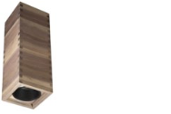 Wandhalter aus Holz mit runder Öffnung