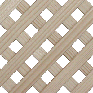 Holzgitter mit diagonalem Muster