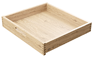 Massivholzschublade mit O-Fräsung