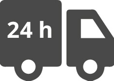 Symbol Lieferung frei Haus in 24 Stunden